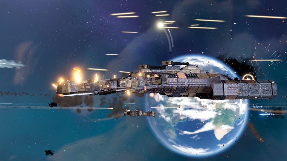 A Marauder Bastion against a planet