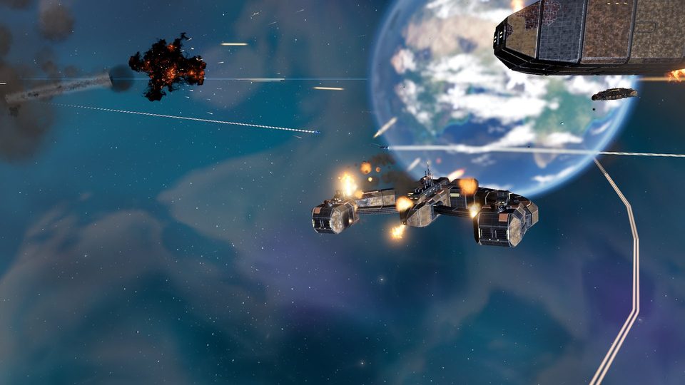 Marauder Howlers sweep in to blind the Dominion's sensors.