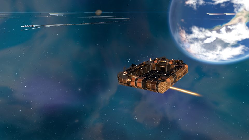 A Marauder raider opens fire on the way in.