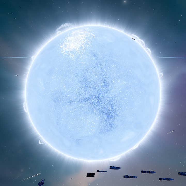 B-type blue-white, rendered in the game