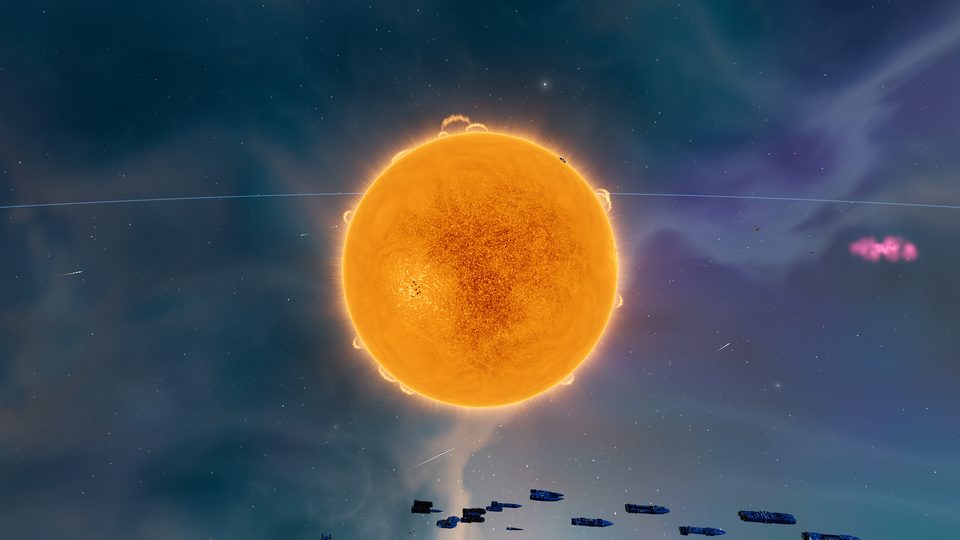 A cooler, long-lived orange dwarf.