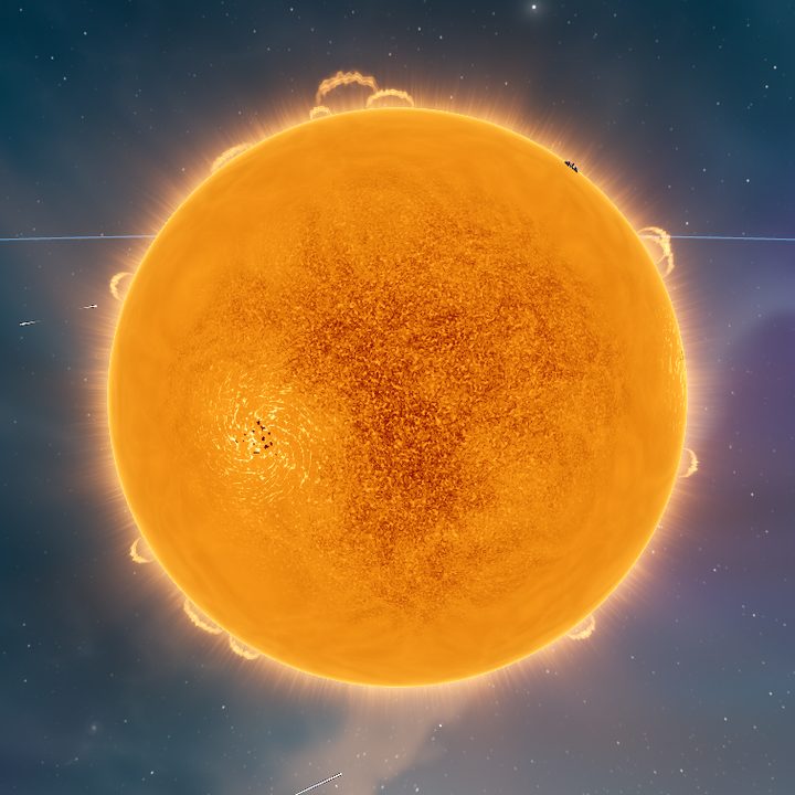 K-type orange, rendered in the game
